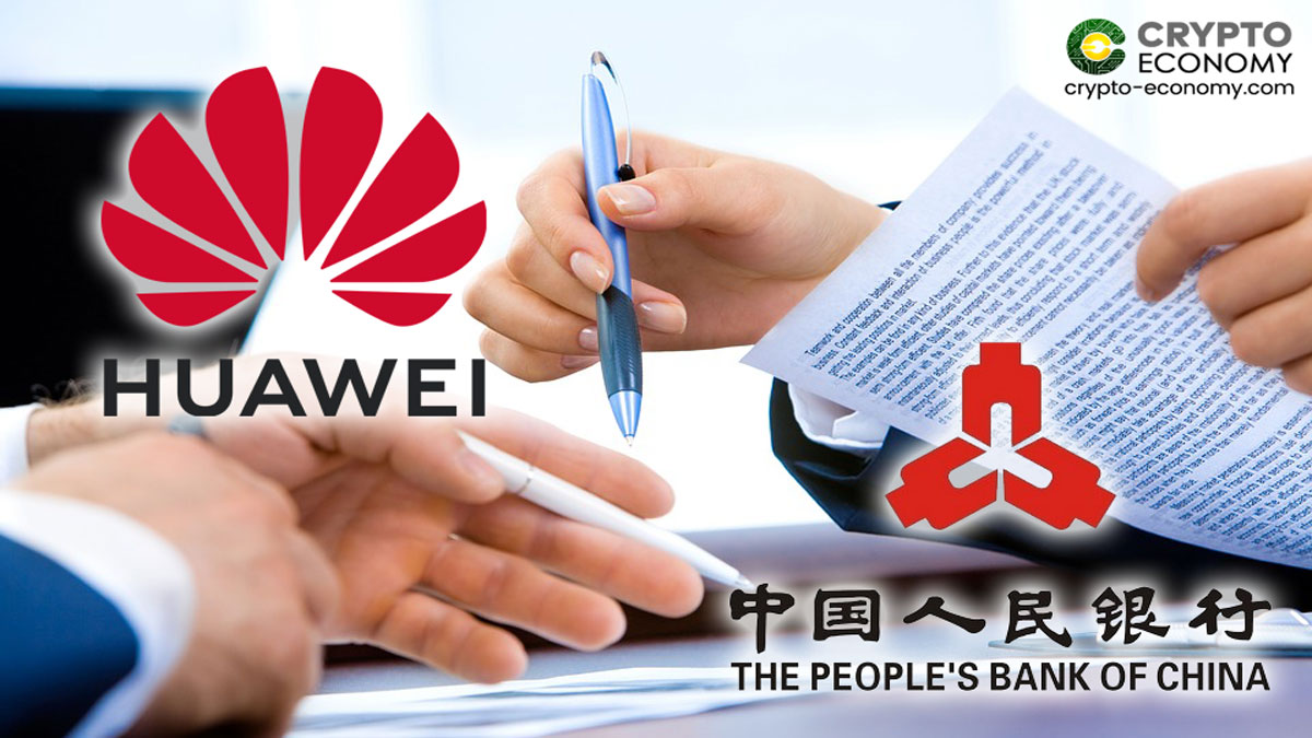 Huawei firma un MoU con el Banco Popular de China (PBoC)