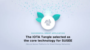 SUSEE seleccionó IOTA Tangle para administrar redes de sensores a gran escala