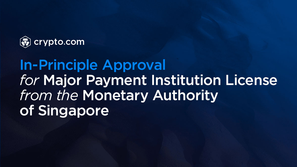 La Autoridad Monetaria de Singapur Aprueba Crypto.com