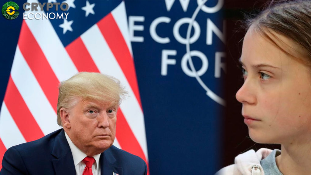 Donald Trump and Greta Thunberg met in Davos 2020