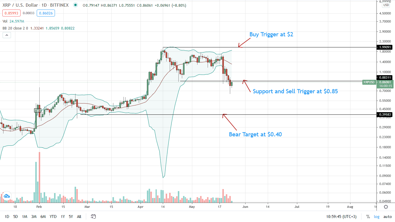 Ripple Price Daily Chart for May 24 (1)